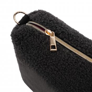 Preview: Hausschuh - Schleife - Schwarz