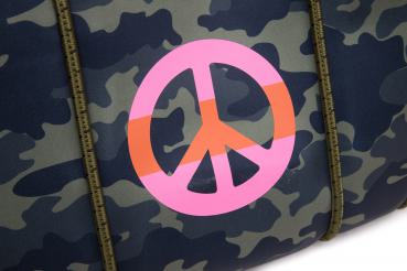 Neopren Tasche L Camouflage Khaki Peace