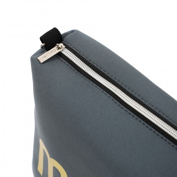 Herren Flip-Flops - Grey - Skull  /  Neopren Clutch