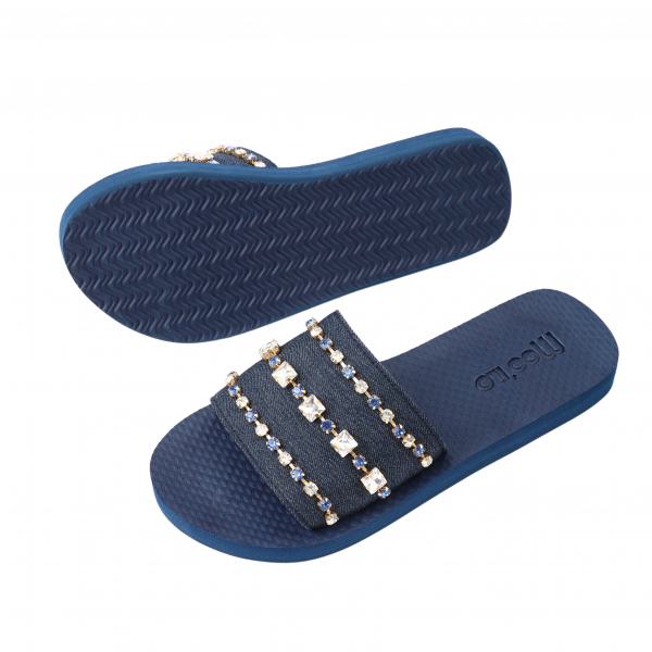 Bandage - Jeans Blau - Neopren Clutch