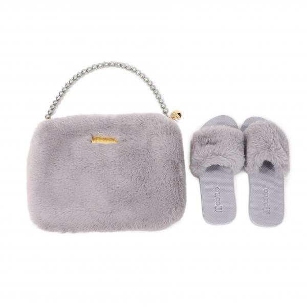 Bandage - Teddy - Stone /  Teddy Clutch