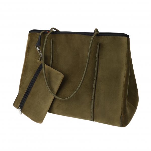 Samt Tasche Mary Khaki