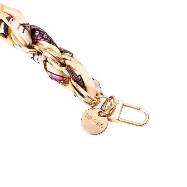 Satin Kette Beige Bunt Large