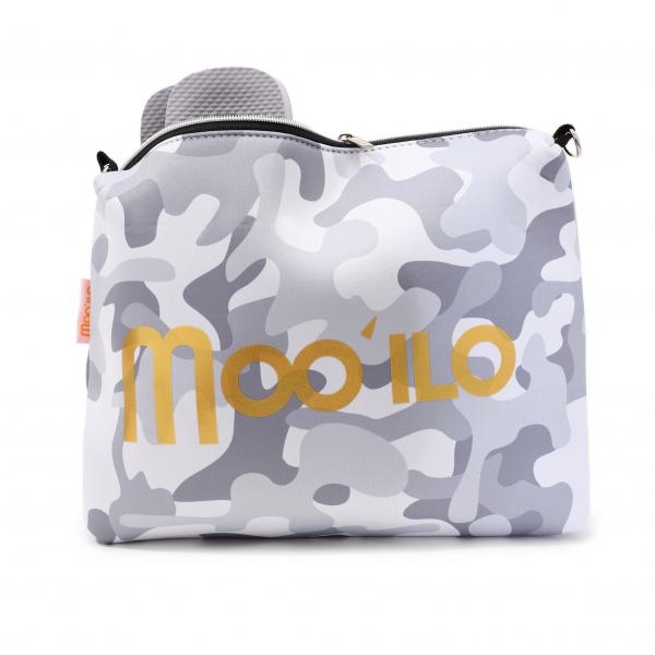 Neopren Clutch Camouflage Grau