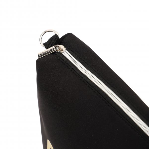 Herren Flip-Flops - Black - Leather  /  Neopren Clutch