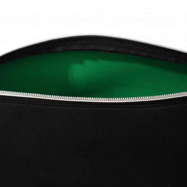 Herren Flip-Flops - Black - Leather  /  Neopren Clutch