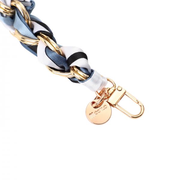 Satin Kette Blau Bunt Small