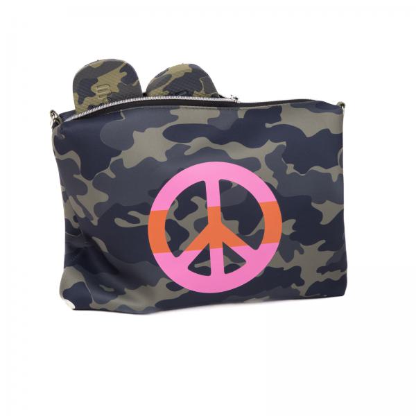 Camouflage Khaki - Peace   /  Neopren Clutch