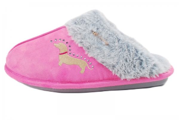 Slipper - Dackel Pink