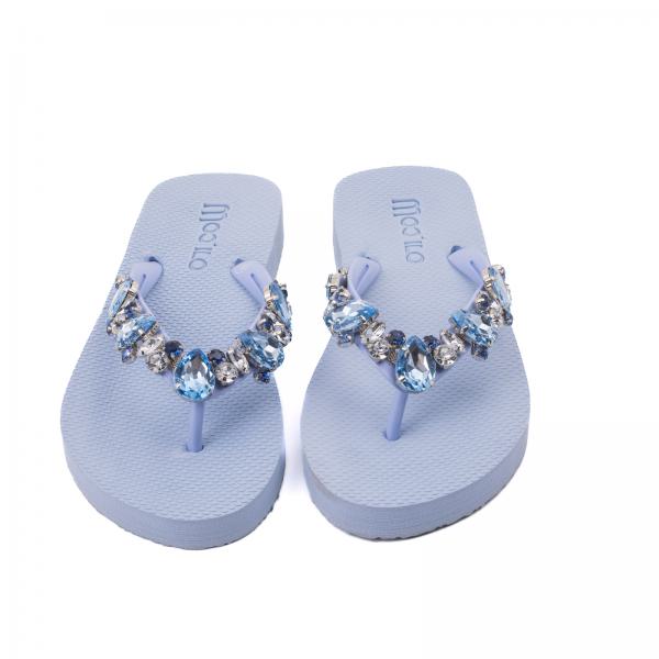Lightblue - Lightblue  /  Kunstleder Clutch