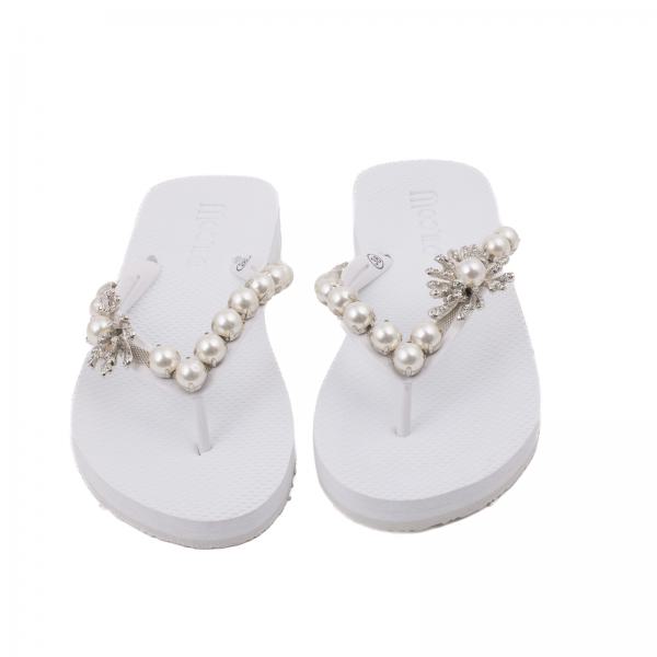 Weiß Perlen  /  In den Größen 36, 37, 38, 40, 41, 42 verfügbar.