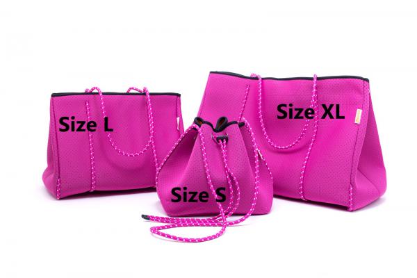 Neopren Tasche XL dunkelgrün bunt