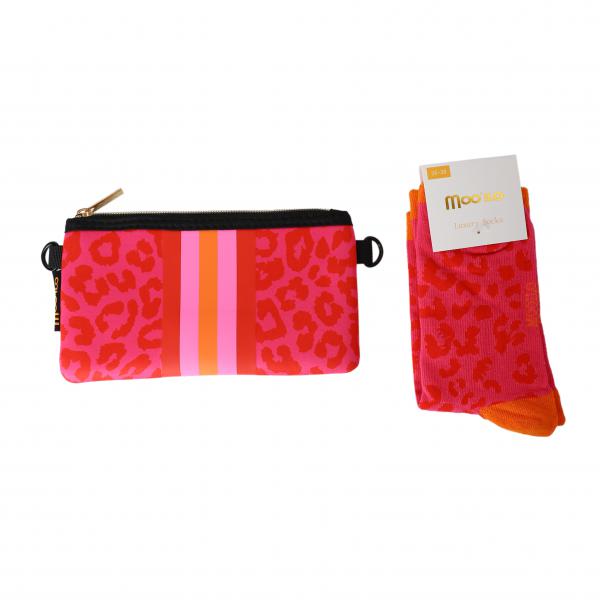 Socken Leo Pink - Leo Clutch Gr. 35 - 38