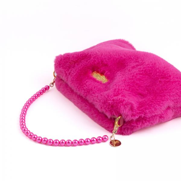 Handy / Taschenkette Pink Perlen Kurz