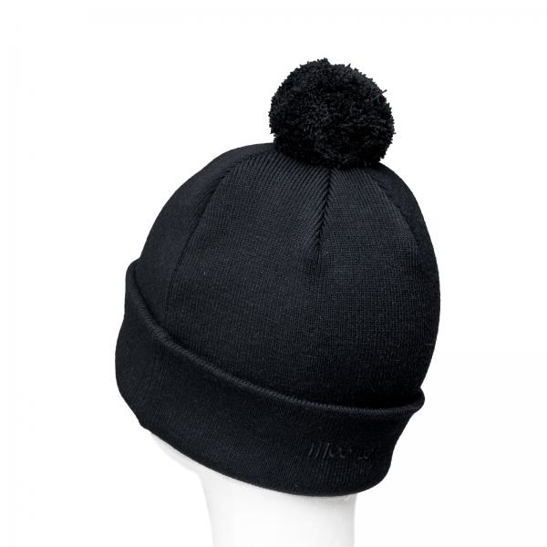 Mütze Peace Schwarz mit Bommel