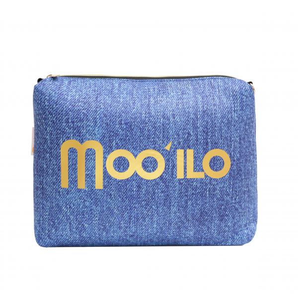Bandage - Blau Steine - Neopren Clutch