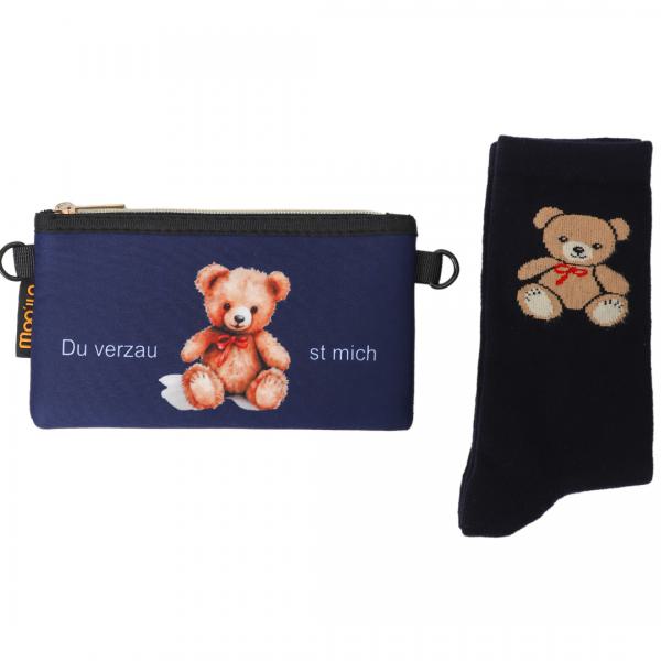 Socken - Verzaub Bär t  - Neopren Clutch Gr. 39 - 42