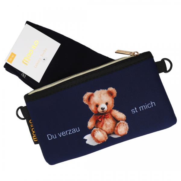 Socken - Verzaub Bär t  - Neopren Clutch Gr. 39 - 42