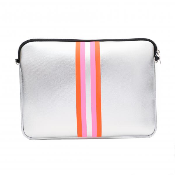 Clutch Metallic Silber