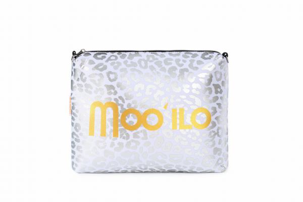 Neopren Clutch Leo Weiß Silber