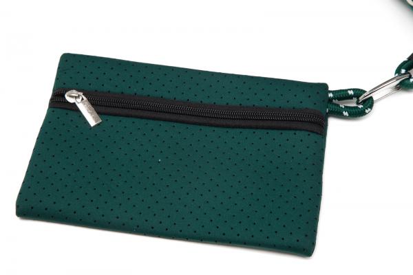 Neopren Tasche XL dunkelgrün bunt