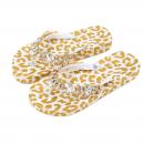 Leo - Weiß Gold Metallic - Gold  /  Neopren Clutch