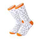 Socken Leo Weiß Silber - Leo Clutch Gr. 39 - 42