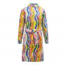 Damen Gürtelkleid Rainbow